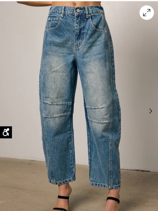 bohme Denim - bohme Washed Blue Women's Relaxed Straight Jeans